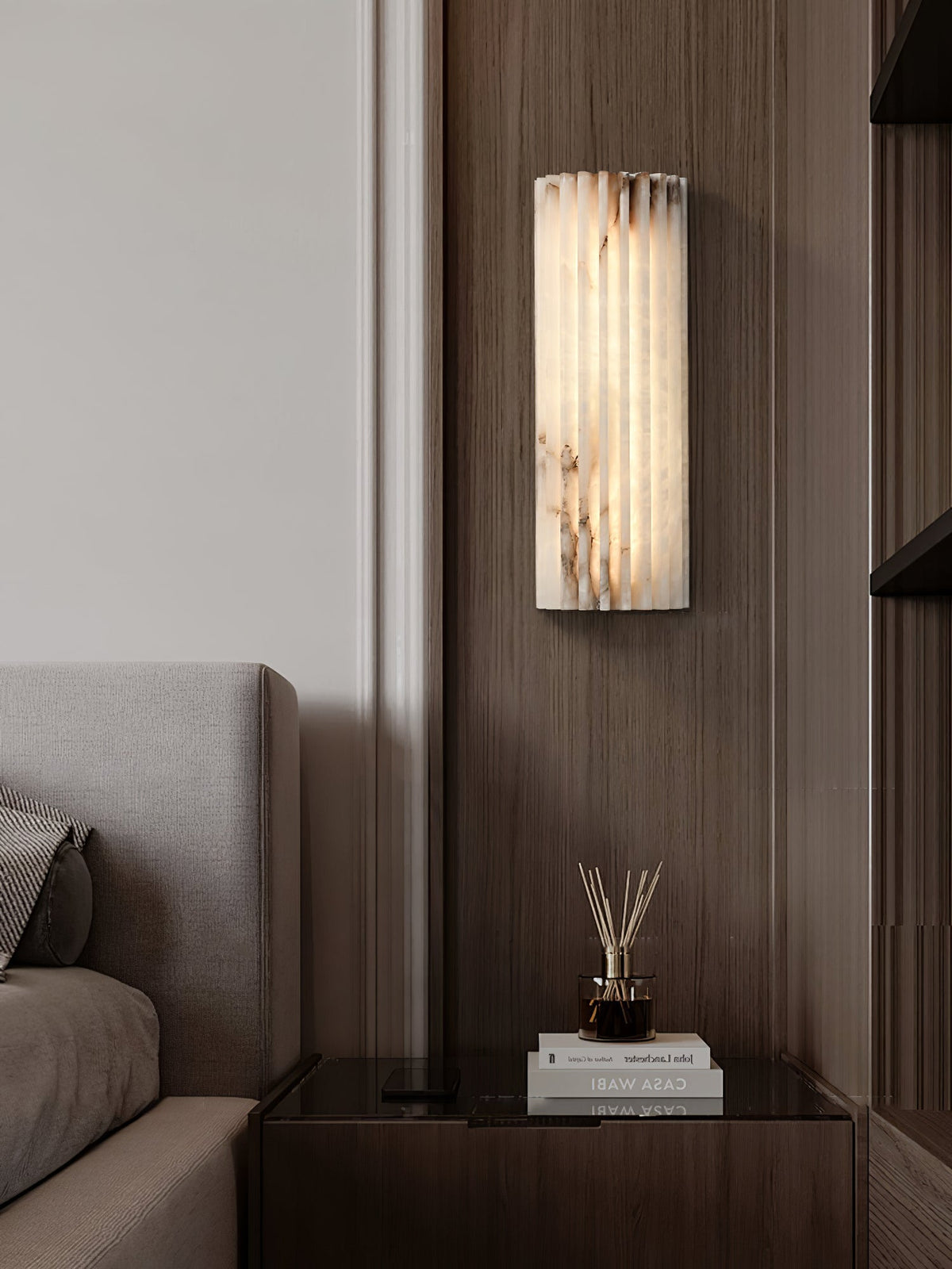 Alvia Alabaster Wall Light by Meetlighting