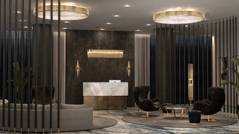 Ambrosi 2-Tier Round Brass Crystal Ring Chandelier-MEET LIGHTING