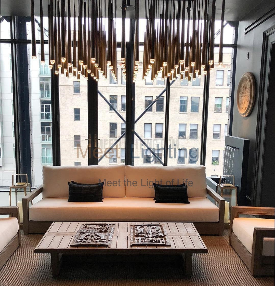 Aquitance Round Chandelier 30"-MEET LIGHTING
