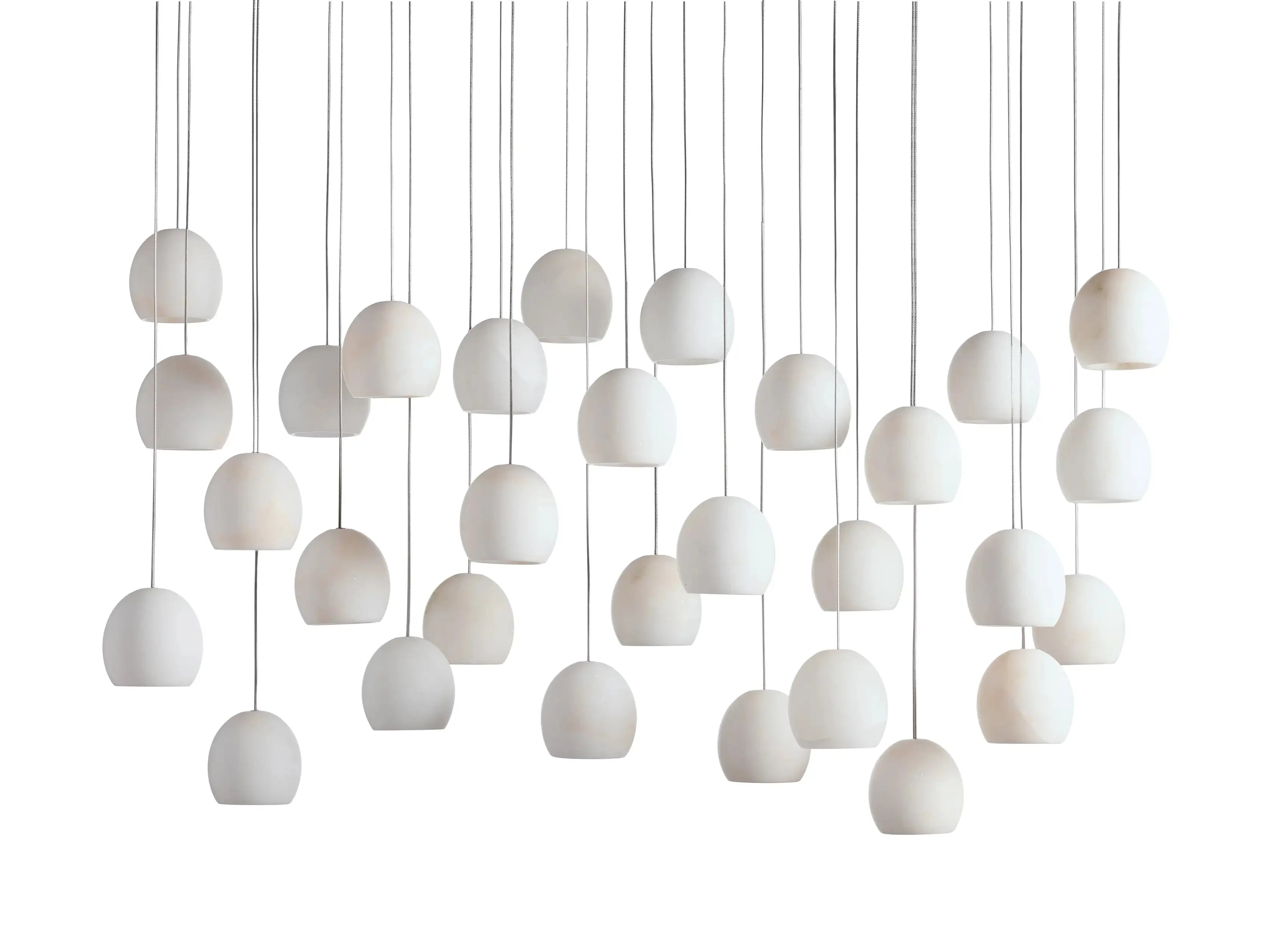 Arica Modern Rectangular Alabaster Chandelier-MEET LIGHTING