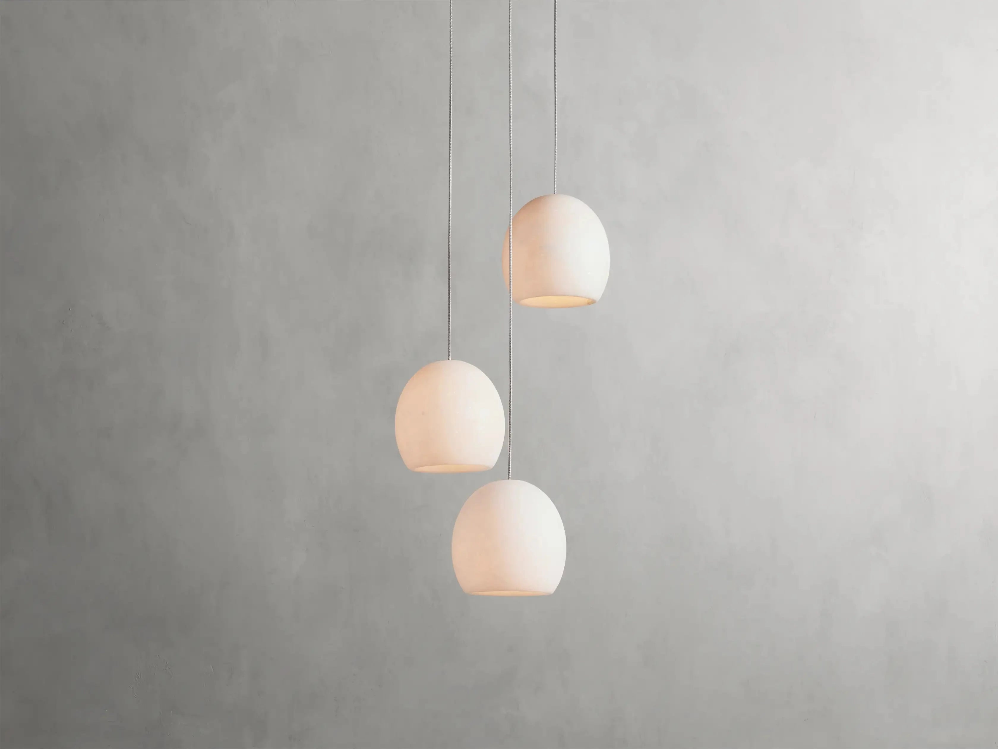 Arica Modern Round Alabaster Chandelier-MEET LIGHTING