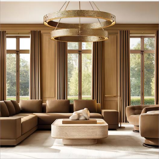 Vouvray Round Chandelier 36"-MEET LIGHTING