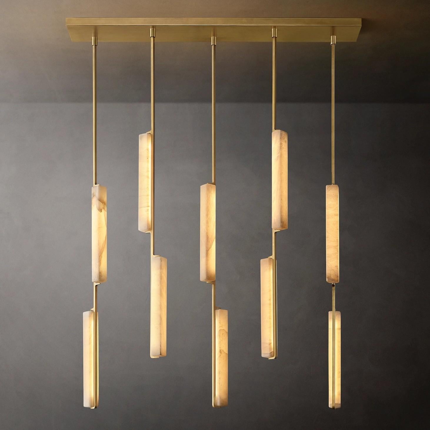 Audubon Alabaster Linear Chandelier