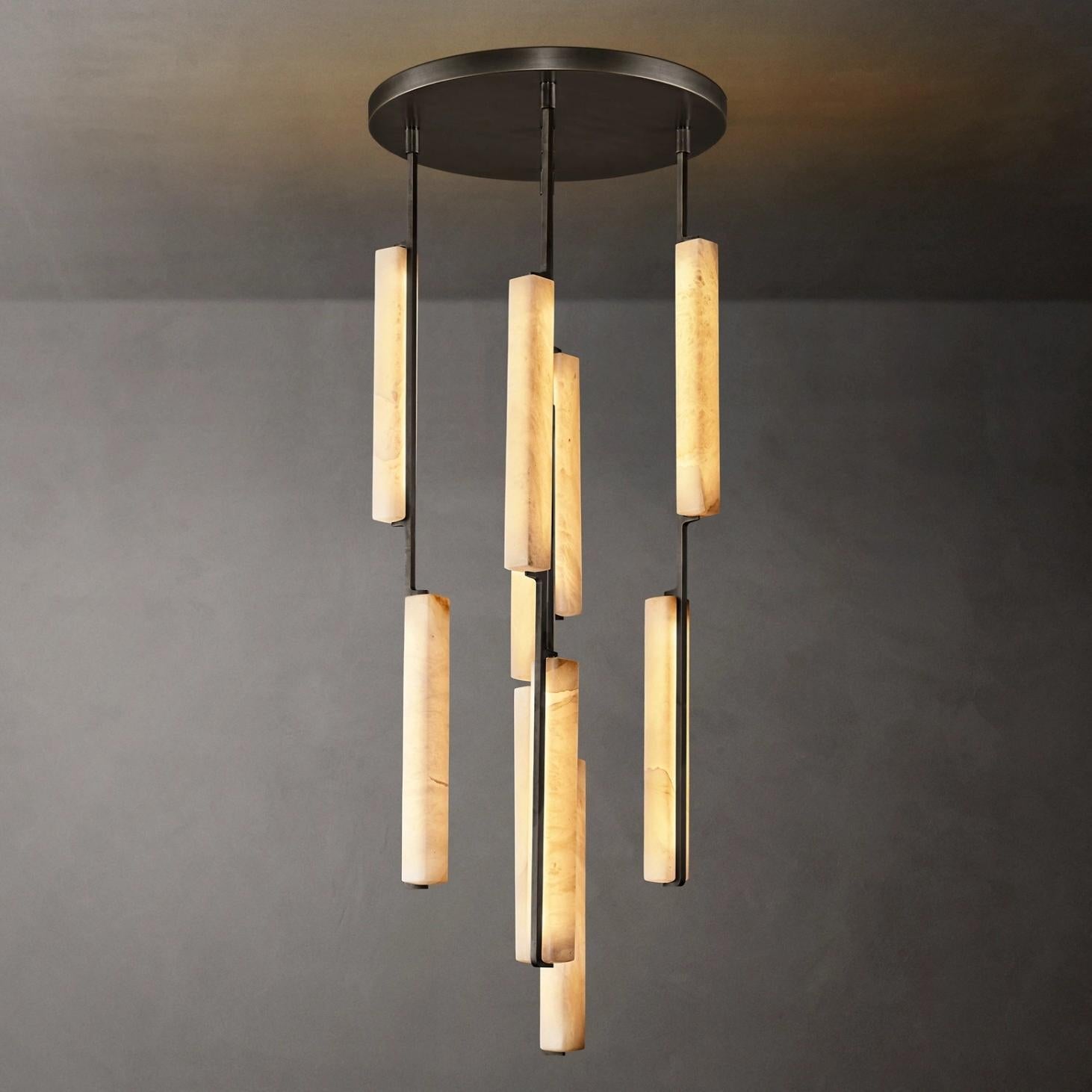 Audubon Alabaster Round Chandelier