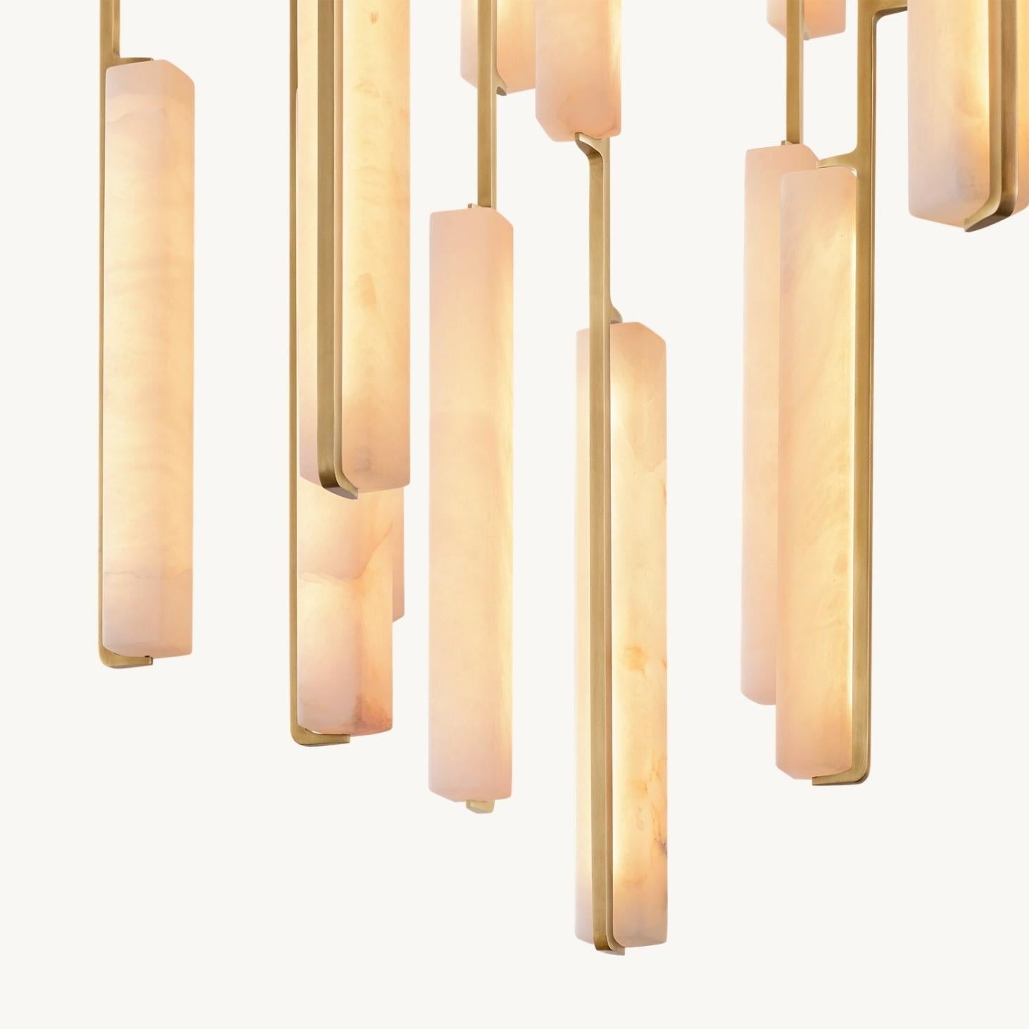 Audubon Alabaster Round Chandelier