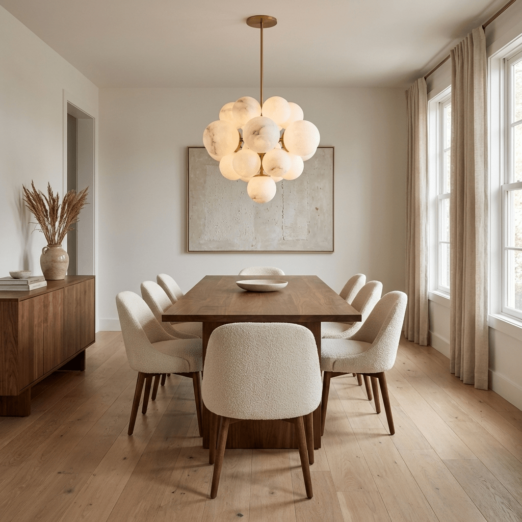 Aurelia Alabaster Cluster Chandelier by Meetlighting