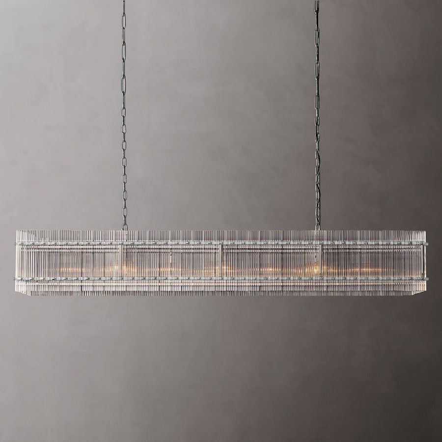 San Marco Rectangle Chandelier 54" 72"-MEET LIGHTING