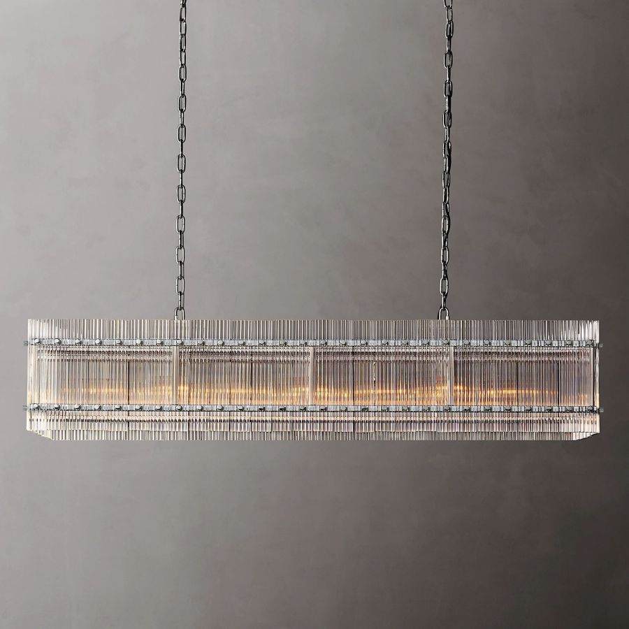 San Marco Rectangle Chandelier 54" 72"-MEET LIGHTING
