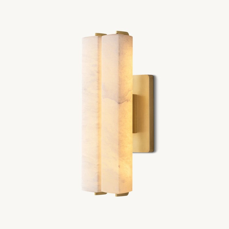 Audon Alabaster Double Sconce