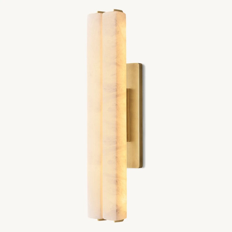 Audon Alabaster Double Sconce