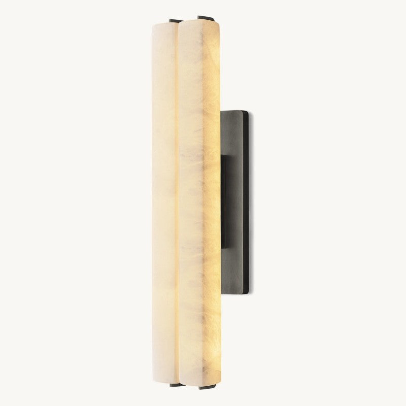 Audon Alabaster Double Sconce