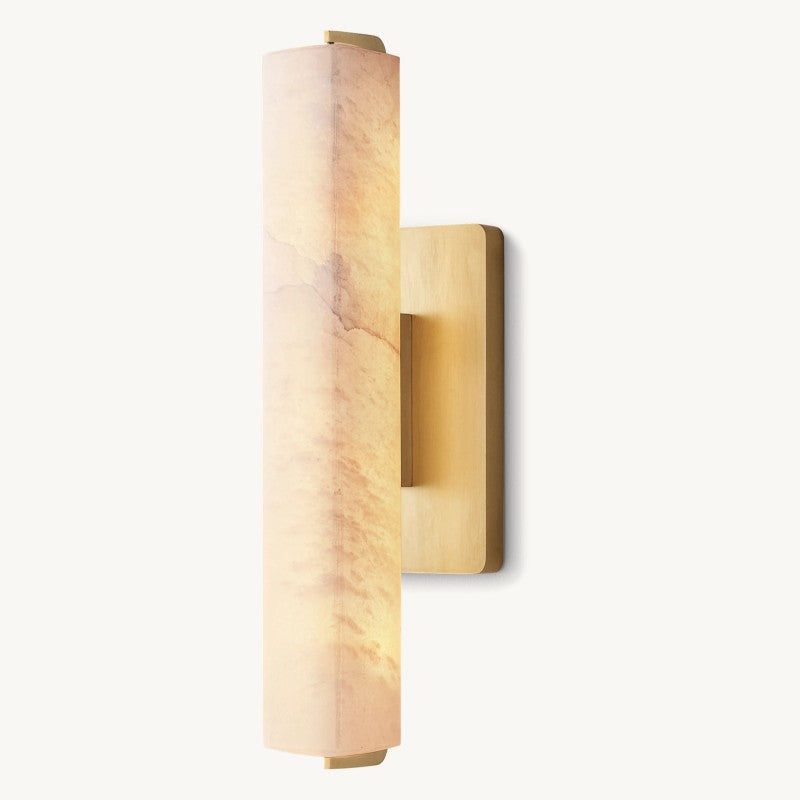 Audon Alabaster Single Sconce