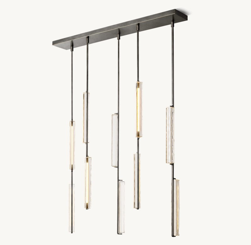 Audon Linear Chandelier 54"-MEET LIGHTING
