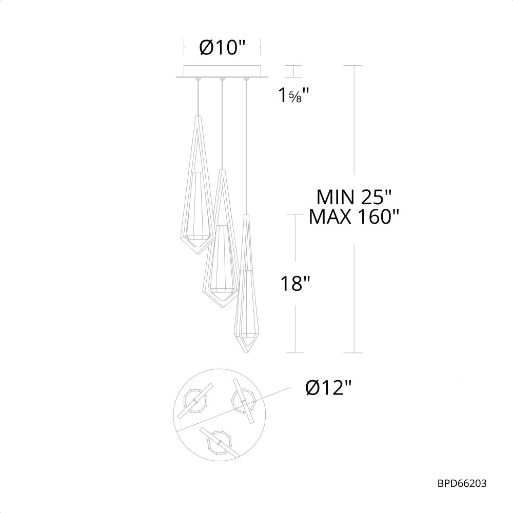 Devotion Pendant 3 Light