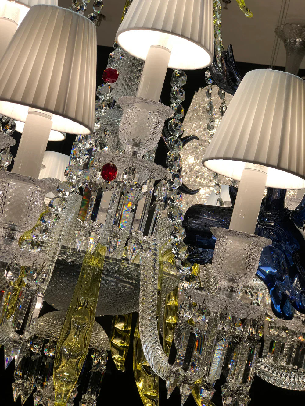 Traditional Colorful Candle Branch Blue Deer Crystal Chandelier for Living Room/Dining Room-MEET LIGHTING