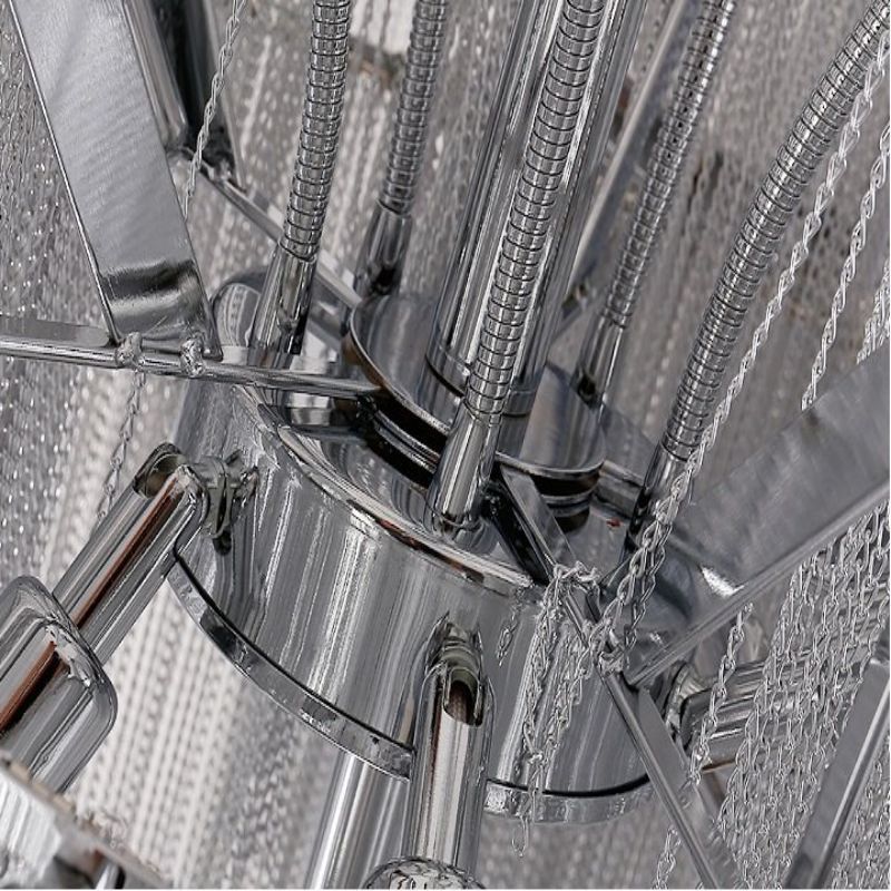 Baucis Aluminum Chain Tassel Chandelier-MEET LIGHTING