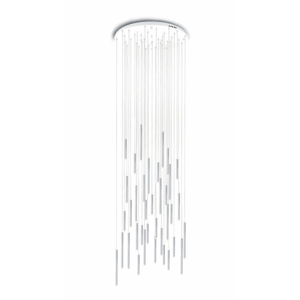 Bellini Round Metal Tubular Pendant Light Chandelier-MEET LIGHTING