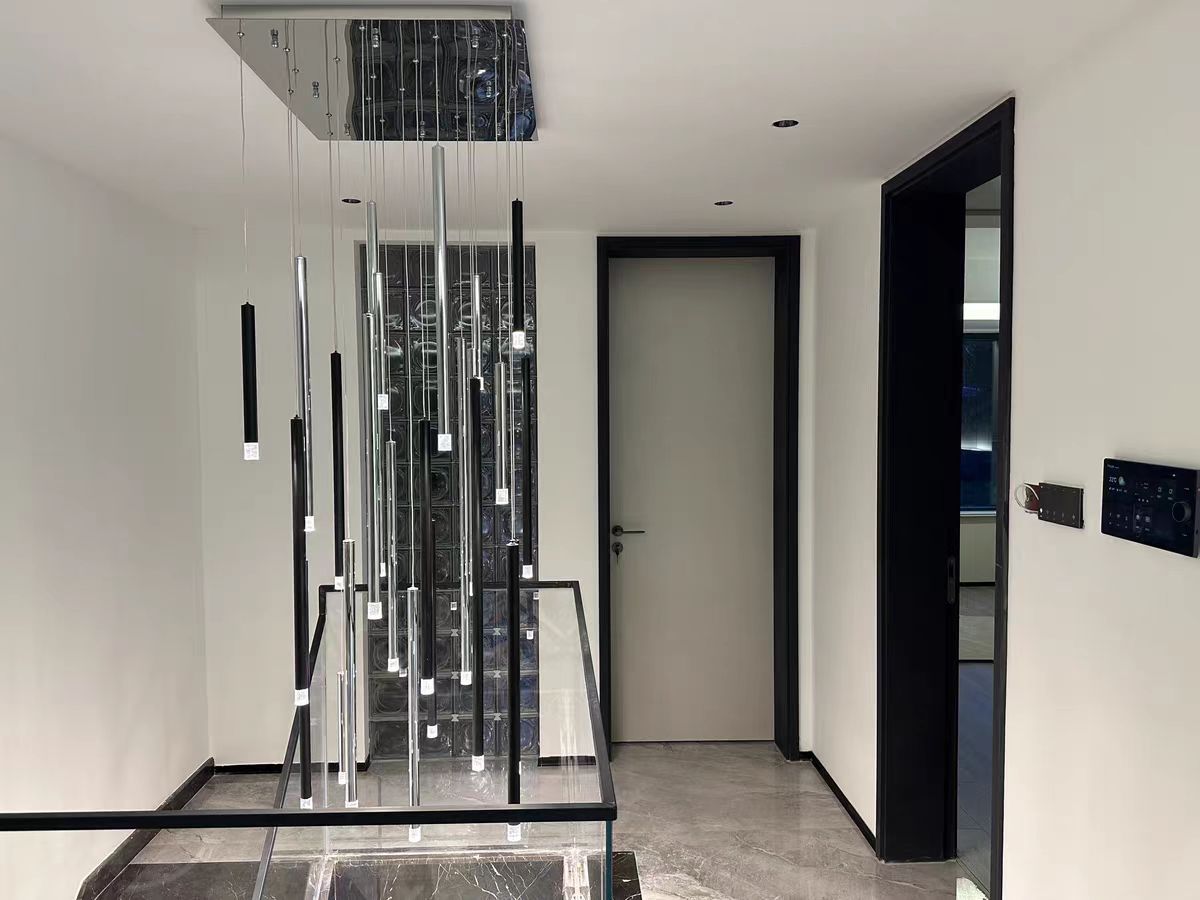 Bellini Round Metal Tubular Pendant Light Chandelier-MEET LIGHTING