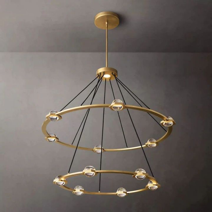 Eclatant Two-Tier Round Chandelier 48"