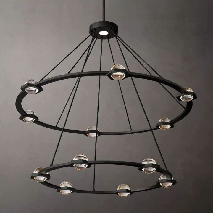 Eclatant Two-Tier Round Chandelier 48"
