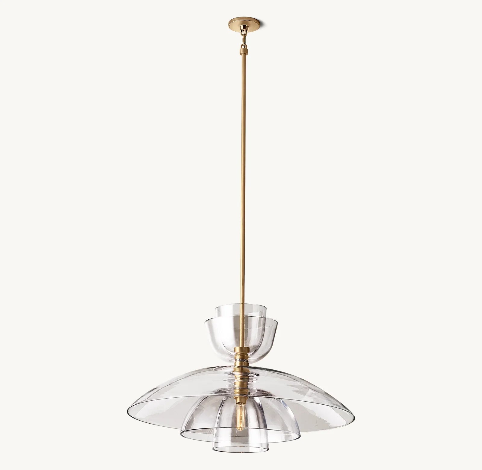 Blom Clear Glass Cloche Grand Pendant