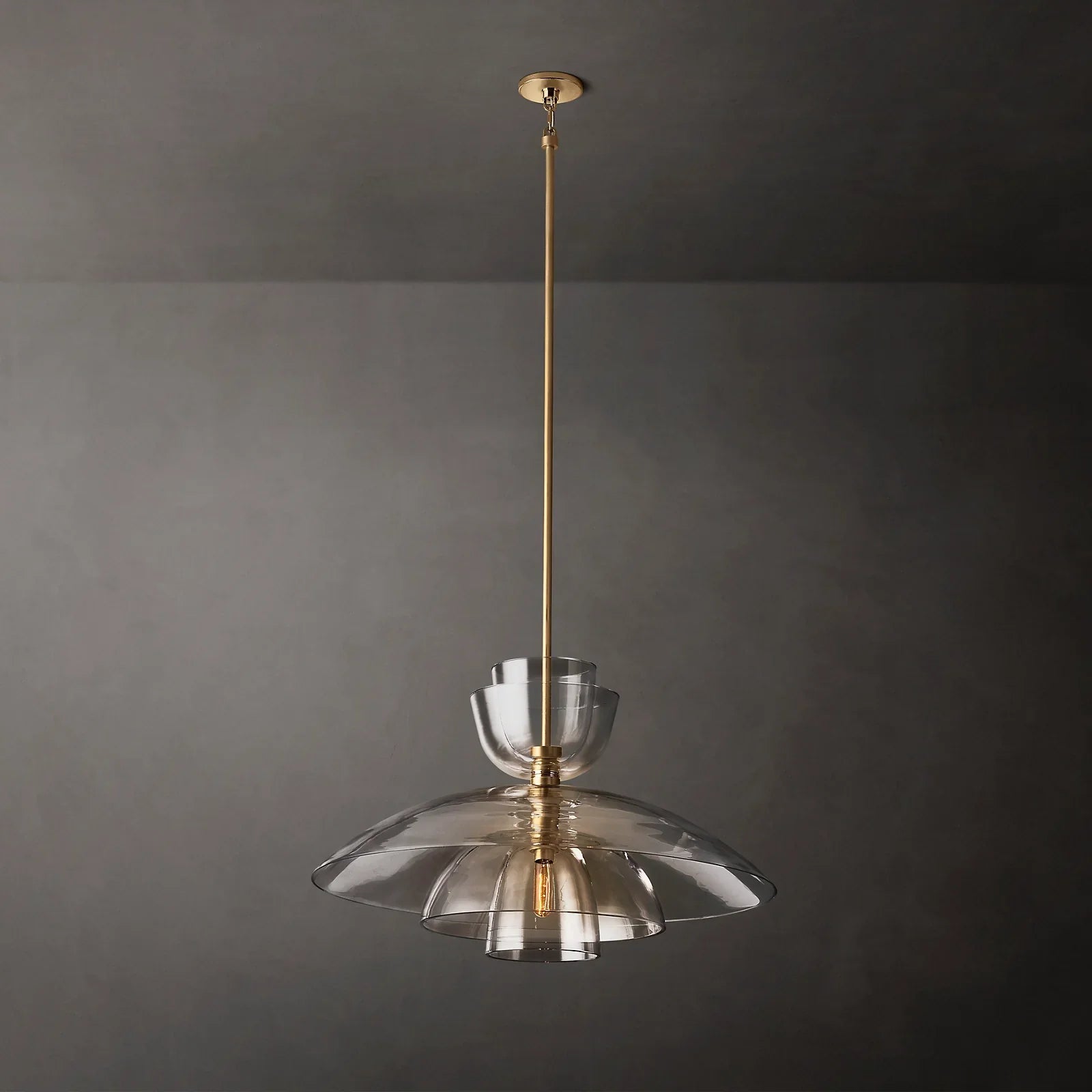 Blom Clear Glass Cloche Grand Pendant