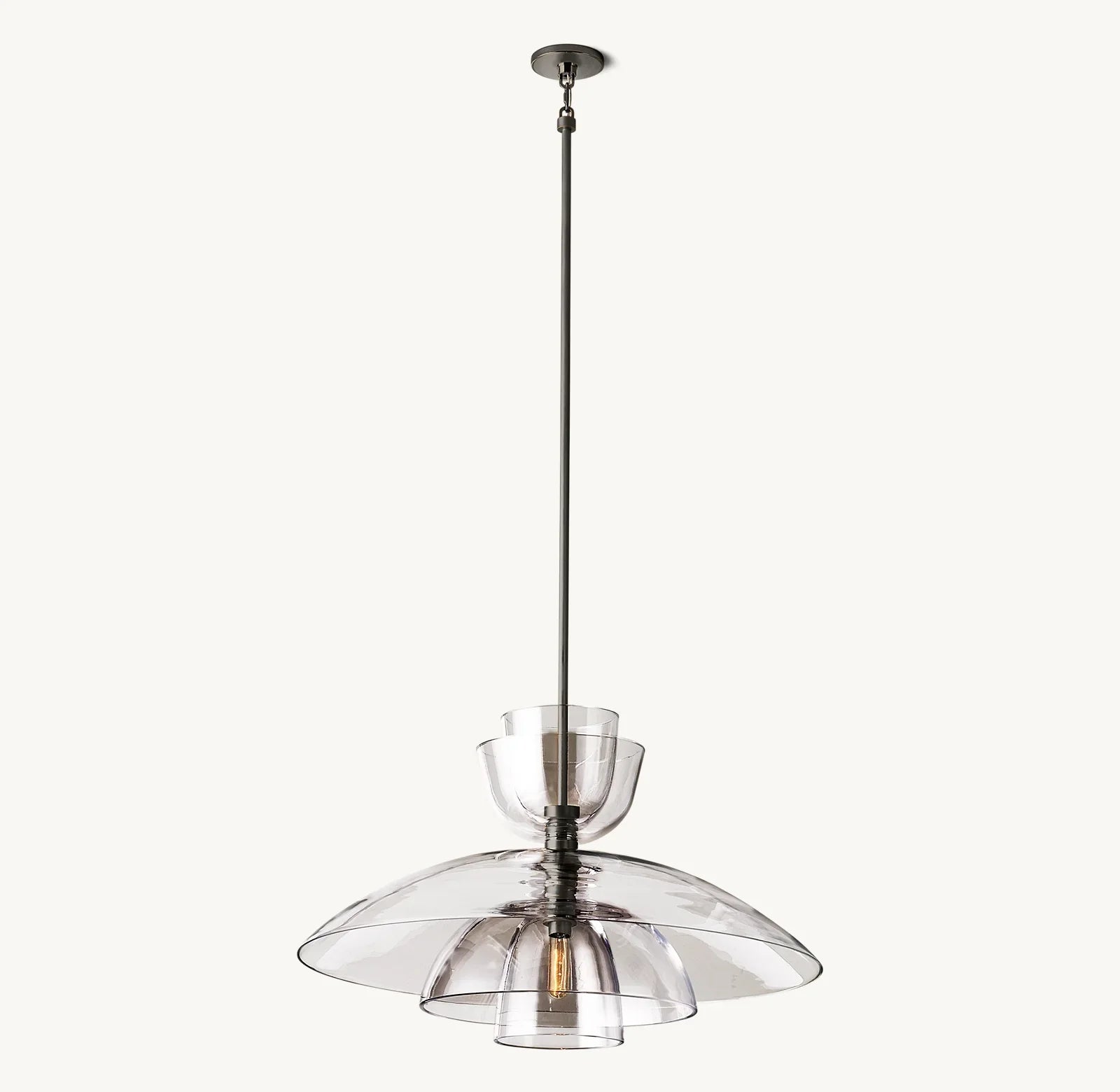 Blom Clear Glass Cloche Grand Pendant