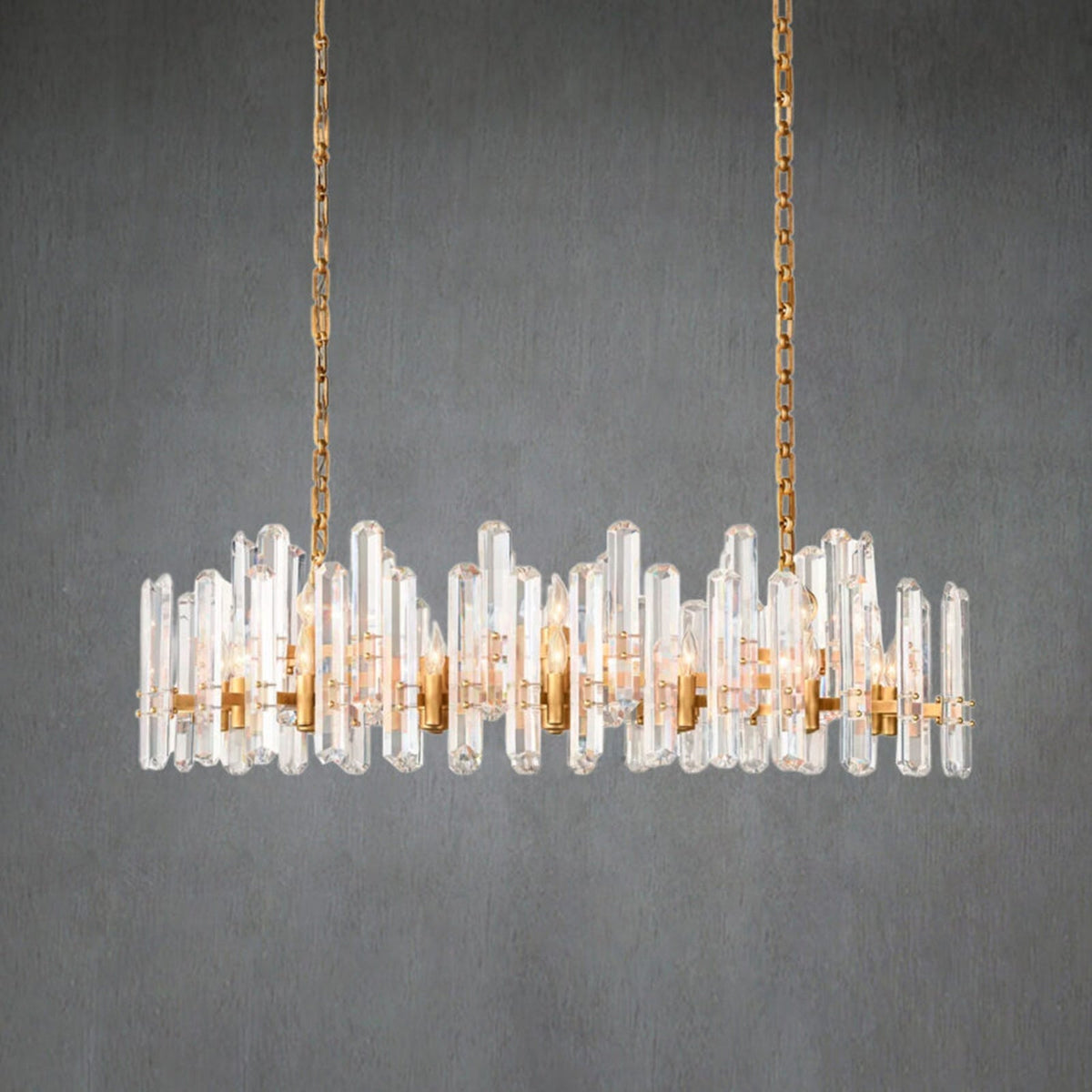 Bonnington Rectangular chandelier 54” 72"-MeetLighting