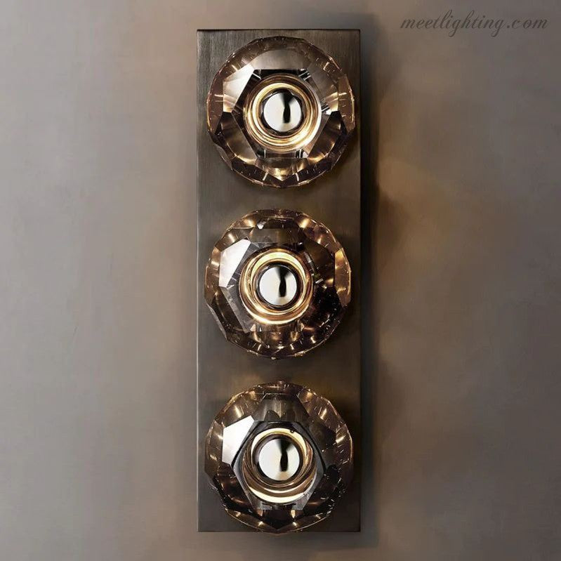 Boule Glass Linear Short Wall Sconce-Meet Lighting