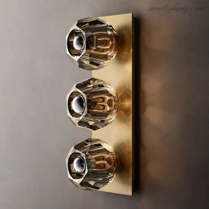Boule Glass Linear Short Wall Sconce-Meet Lighting