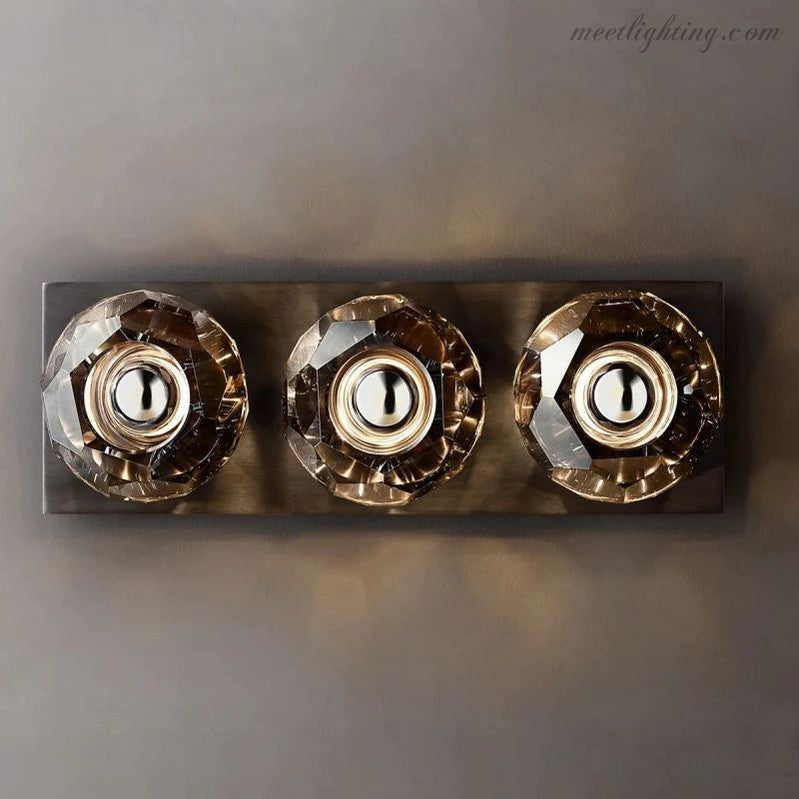 Boule Glass Linear Short Wall Sconce-Meet Lighting