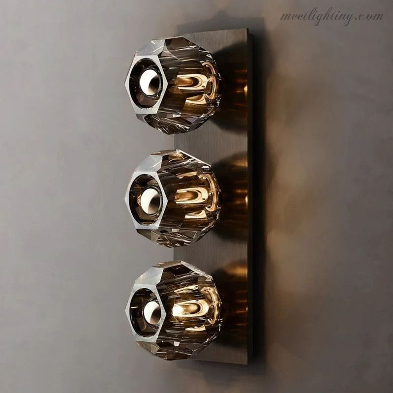 Boule Glass Linear Short Wall Sconce-Meet Lighting