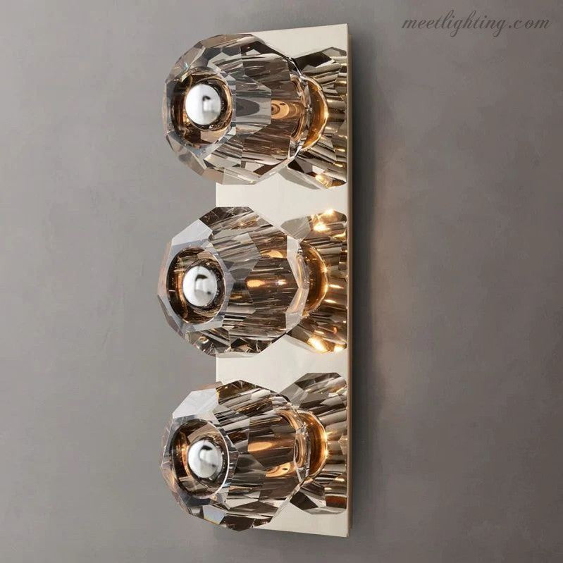 Boule Glass Linear Short Wall Sconce-Meet Lighting