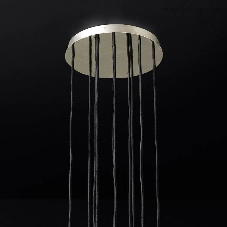 Boule Glass Round Cluster Chandelier 14"-MEET LIGHTING