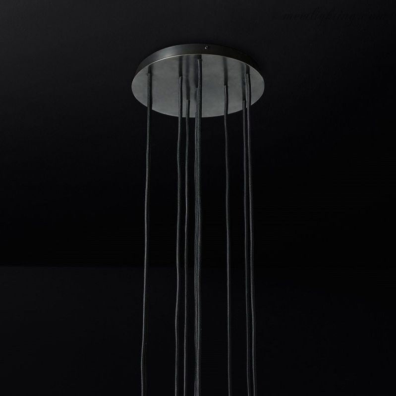 Boule Glass Round Cluster Chandelier 14"-MEET LIGHTING