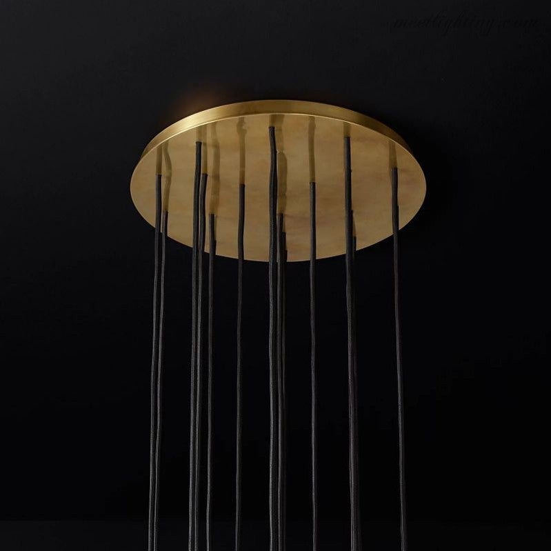 Boule Glass Round Cluster Chandelier 19"-MEET LIGHTING