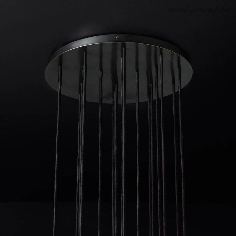 Boule Glass Round Cluster Chandelier 19"-MEET LIGHTING