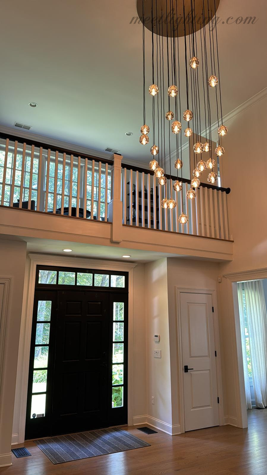 Boule Glass Round Cluster Chandelier 24"-MEET LIGHTING