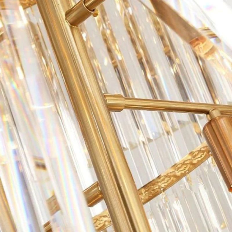 Bourbons Louis 2-Story Crystal Round Chandelier-MEET LIGHTING