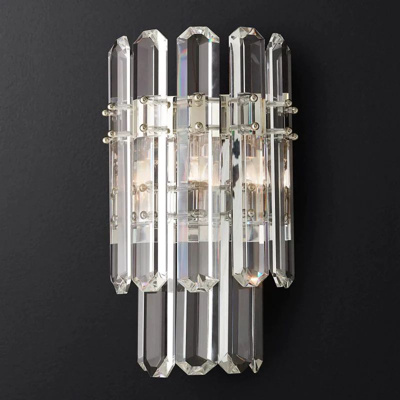 Bonning Prism Crystal 2-Tier Wall Sconce