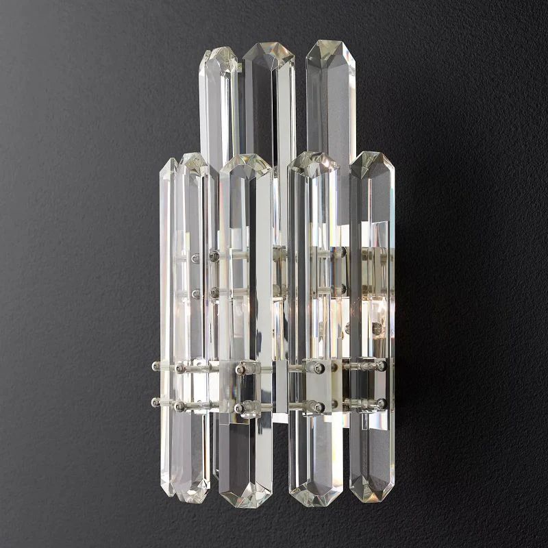 Bonning Prism Crystal 2-Tier Wall Sconce