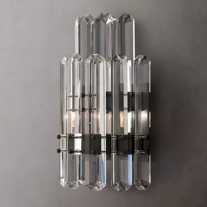 Bonning Prism Crystal 2-Tier Wall Sconce
