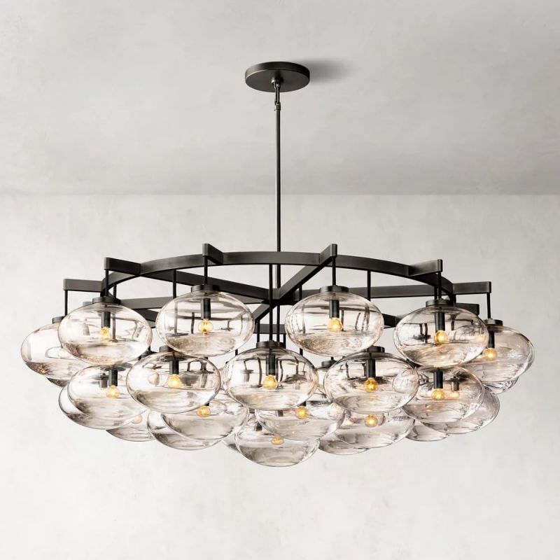Cabrette Round Chandelier 60"-MEET LIGHTING