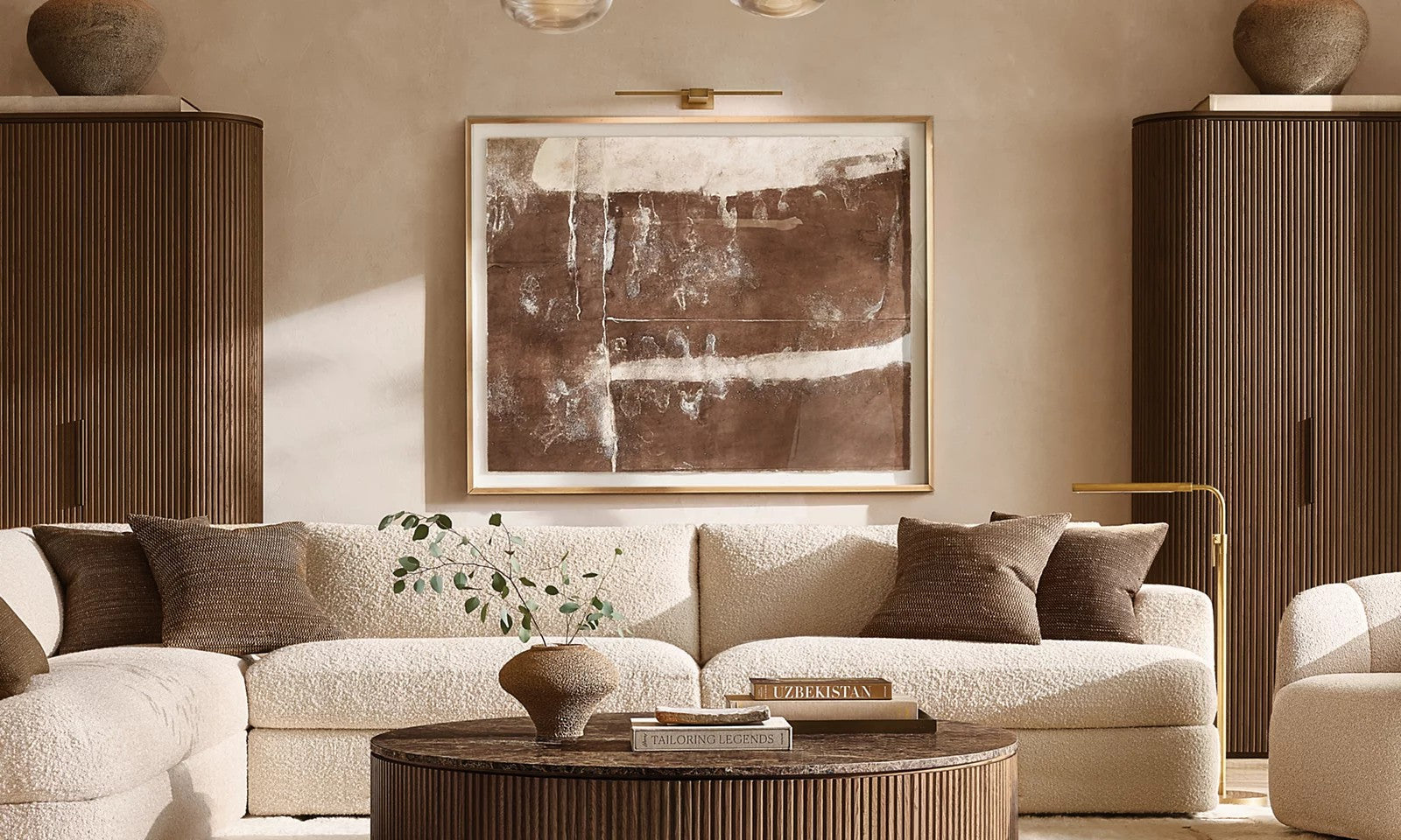 Cabrette Clear Glass Mobile Linear Chandelier