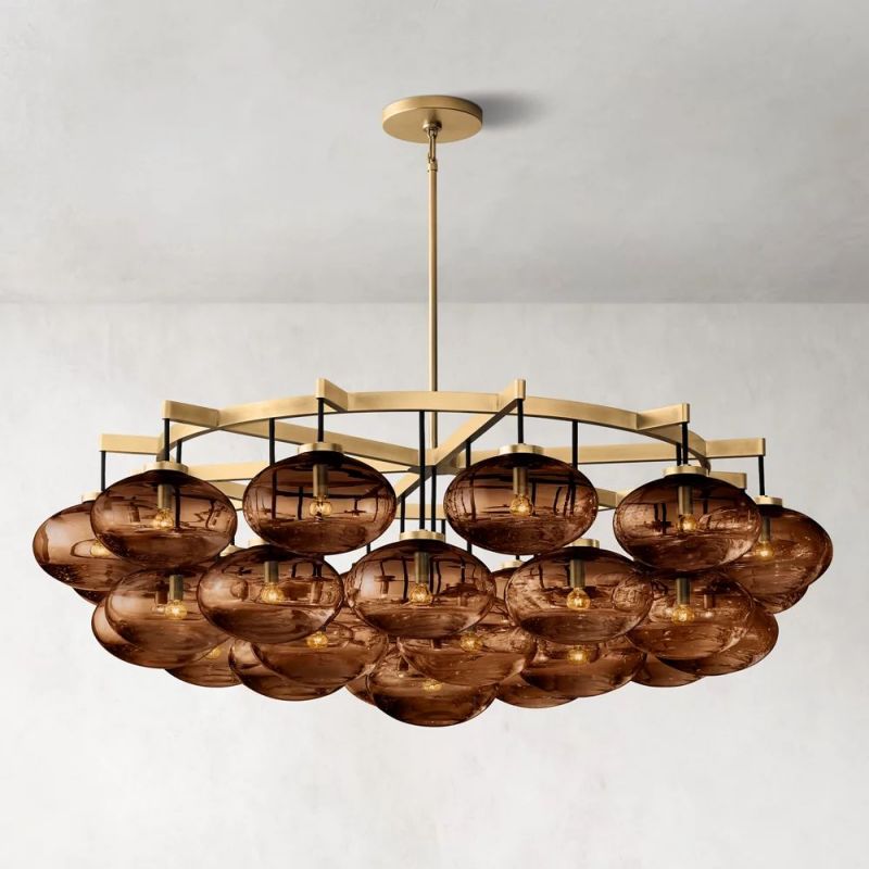 Cabrette Round Living Room Chandelier 60"