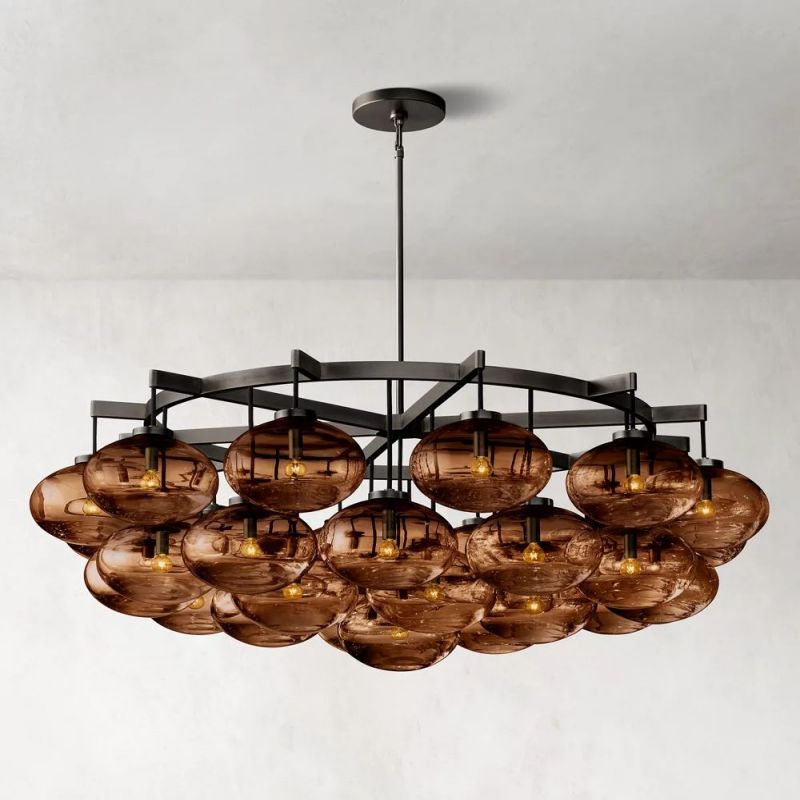 Cabrette Round Living Room Chandelier 60"