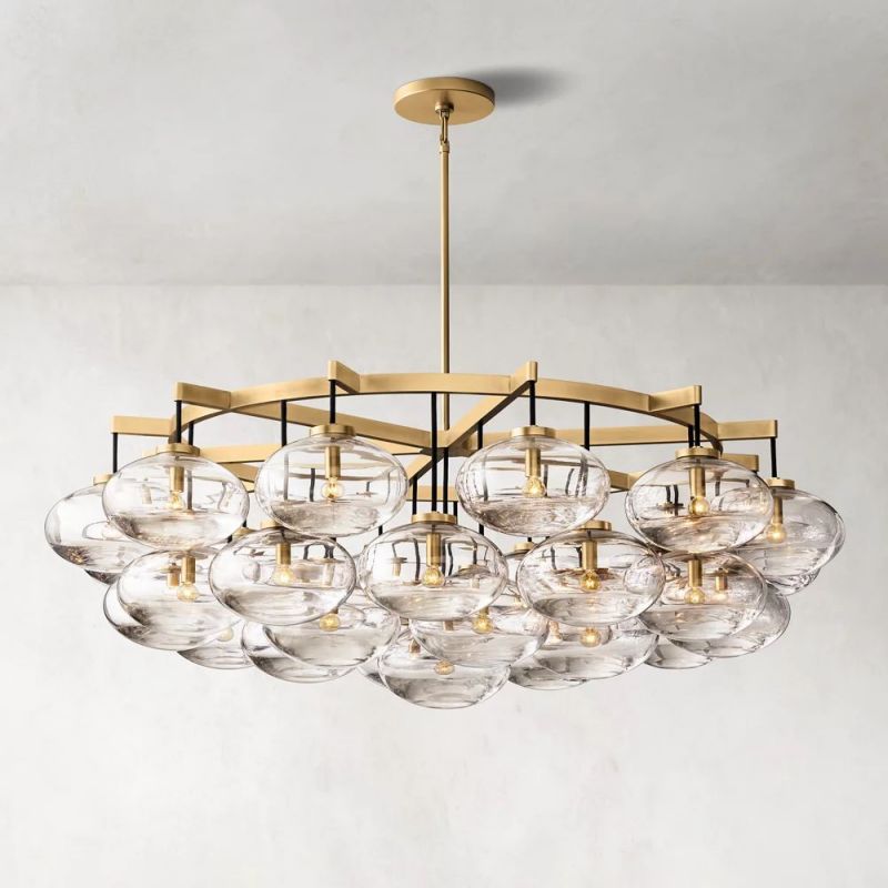 Cabrette Round Living Room Chandelier 60"
