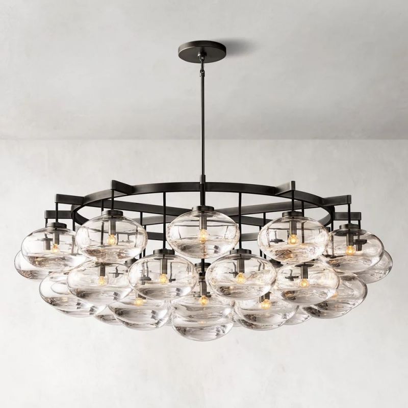 Cabrette Round Living Room Chandelier 60"