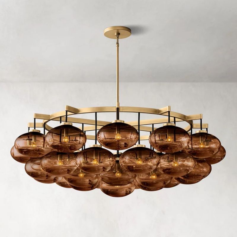 Cabrette Round Living Room Chandelier 60"