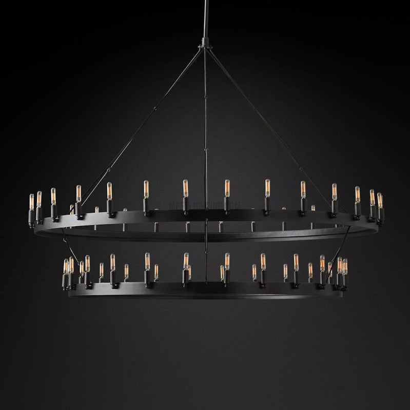 Camino Vintage Filament 2-tier Chandelier-MEET LIGHTING